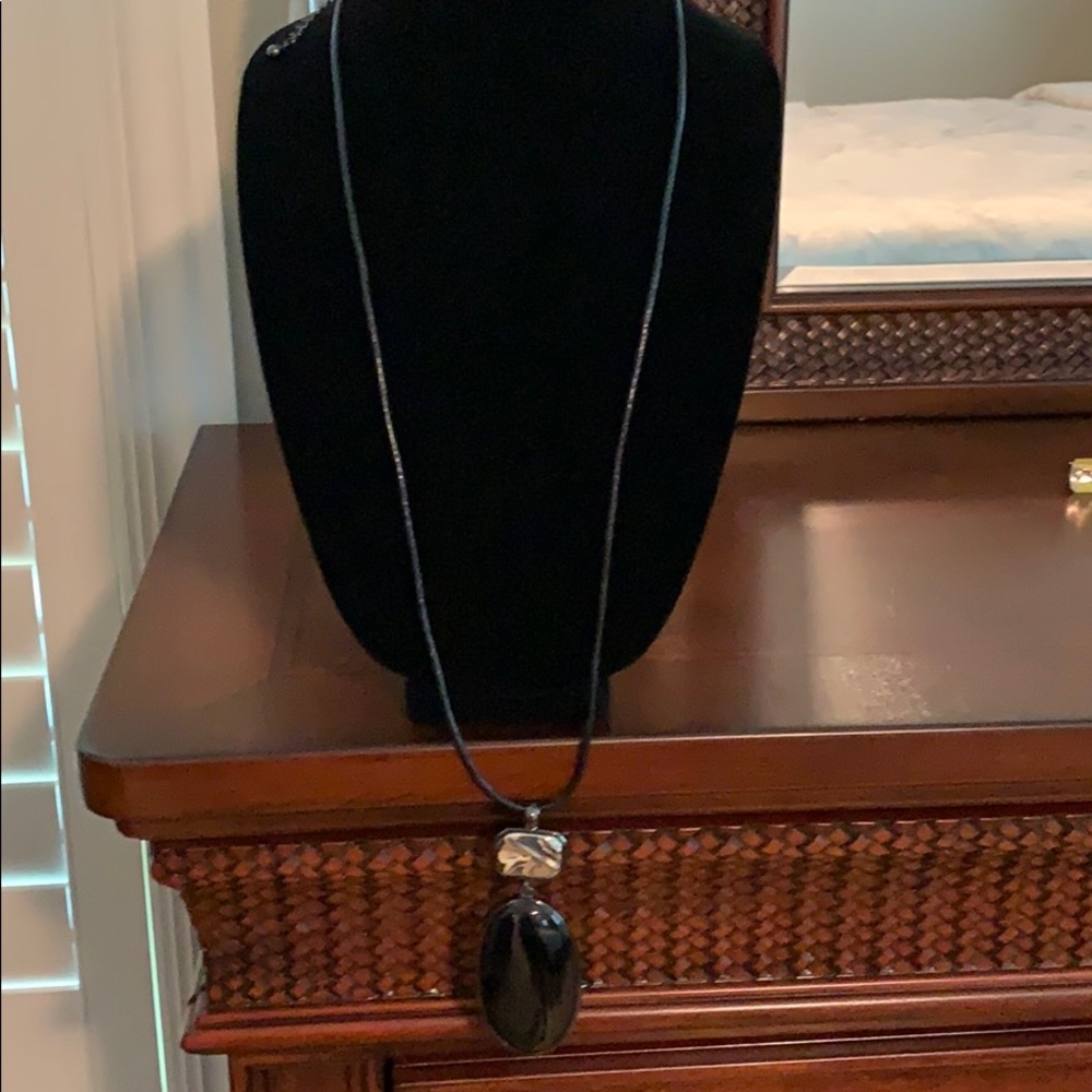 Chico’s Black Pendant Necklace